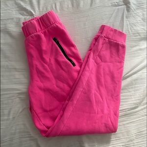Neon Pink Joggers